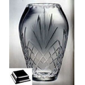 Raleigh Cintura Award Vase on a Black Base - Lead Crystal